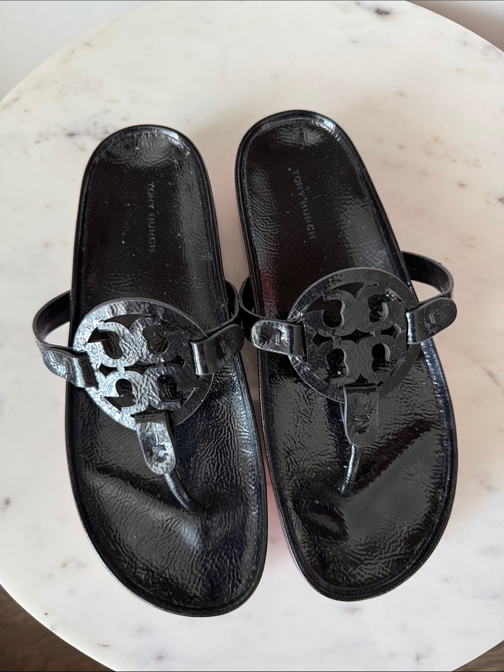 Tory Burch Miller Cloud Lug Sandals Size 8.5 - Picture 2 of 10